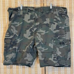 Wrangler Men's 46 Camo Cargo Shorts Relaxed Hunting Boho Streetwear Grunge